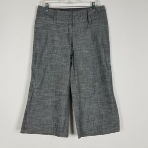 Maurices Women's Capri‎ Pants Size 3 4 Grey Dress Cropped Slacks Career Work